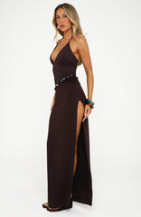 Dolce Muse Maxi Dress Chocolate
