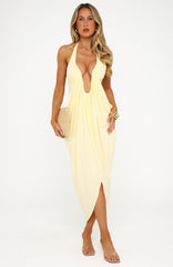 Belle Vita Midi Dress Lemon