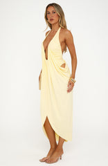 Belle Vita Midi Dress Lemon