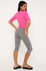 Time Stood Still Capri Pants Charcoal