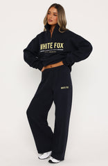 Vibes On Point Wide Leg Sweatpants Navy