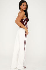 Breaking Your Heart Track Pants White