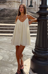 Whimsical Feelings Mini Dress Off White