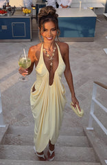Belle Vita Midi Dress Lemon