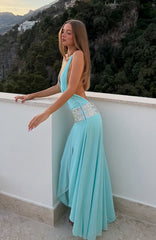 Isla Paradise Maxi Dress Baby Blue