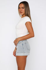 Charlotte Denim Mini Skirt Light Blue Wash