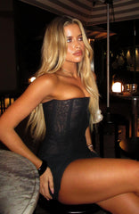 City Of Dreamers Strapless Mini Dress Black