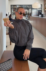 Cool Vibe Funnel Neck Jacket Steel