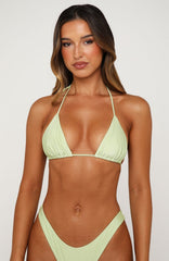 Waves Bikini Top Pistachio