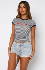 Public Attention Distressed Denim Shorts Glacier Blue Wash