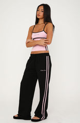 Breaking Your Heart Track Pants Black