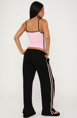 Breaking Your Heart Track Pants Black