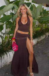 Girl's Weekend Maxi Skirt Chocolate