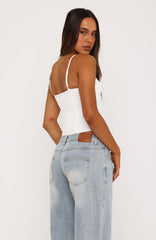 Platform Queen Bustier White