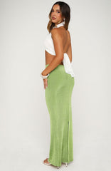 Tide And Bloom Knit Maxi Skirt Kiwi