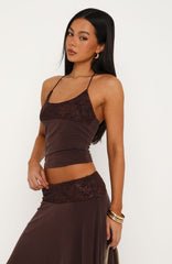 Cool Chaos Halter Top Chocolate