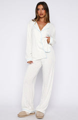 Airplane Mode Modal Wide Leg Pyjama Pants Bluebell Blossom