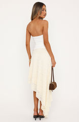 Blushed Baby Midi Skirt Cream