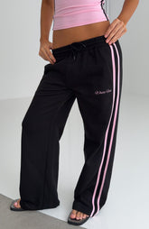Breaking Your Heart Track Pants Black