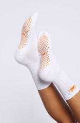 Bright Side Grip Socks 2 Pack Mango & Pink