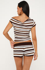 By My Side Knit Shorts Seaside Stripe