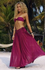 Castelmola Sunset Maxi Skirt Boysenberry