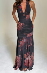 Cherish The Thought Maxi Dress Midnight Silk