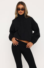 Cool Vibe Funnel Neck Jacket Black