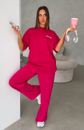 Core Classic Oversized Tee Berry