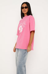 Doing It Better Oversized Tee Pink