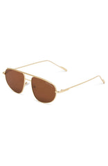 Elara Sunglasses Gold/Chocolate