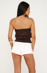 Own Your Magic Denim Shorts Off White