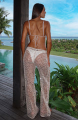 Horizon Sequin Pants Coconut