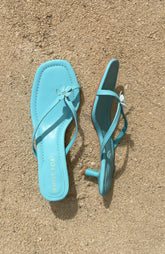 Jarrah Thong Heels Turquoise