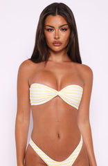 Kaya Bikini Top Lemoncello Stripe