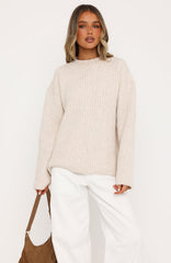 Lavinia Knit Sweater Oat Marle