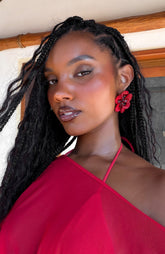 Lyndon Earrings Red