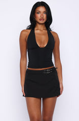 Midnight Glow Mini Skort Black