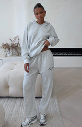 Moving Out Waffle Sweatpants Light Grey Marle