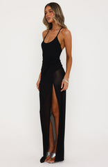 Mykonos Love Maxi Dress Black
