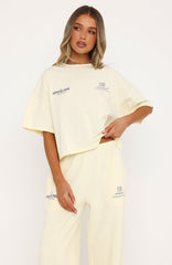 Never Missed Boxy Oversized Tee Butter
