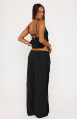 Porcelain Nights Pants Black