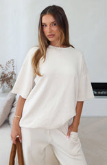 Rare Catch Knit Top Cream