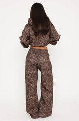 Release 15 Asalia Wide Leg Sweatpants Animal Print