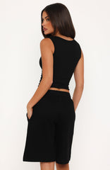 Release 15 Asalia Longline Lounge Shorts Black