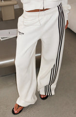 Release 15 Asalia Wide Leg Sweatpants Off White