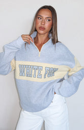 Show Yourself Zip Front Sweater Dark Grey Marle
