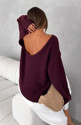 Softer Love Knit Sweater Merlot