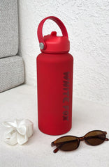 Staying Hydrated 1L Drink Bottle Red
