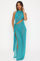 Sunset Club Maxi Dress Ocean Teal